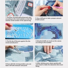 DIY Diamond Painting Anime Mouse Diamond Embroidery Round Resin Diamond Stitch Home Wall Decor 30X40Cm