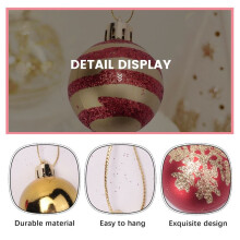50Pcs Christmas Tree Decorations Balls Bauble Xmas Party Hanging Ornaments Christmas for Home New Year Gift