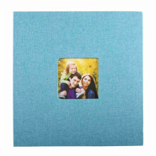 Photo Album Self Adhesive Scrapbook for Wedding/Family/Lovers Linen Cover DIY Gift for Valentines Day Mothers