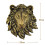 1Pcs Animal  Wall Decor Lion Wall Decor Wall Statue Home Decor  Simulation Statue 3