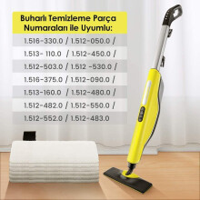 6 Pack Microfiber Mop Cloths Compatible with EasyFix SC2, SC3, SC4, SC5 Steam Cleaners