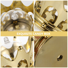 12Pcs Romantic Wedding Candy Box Hollowed Out Crown Candy Box Wedding Gift Candy Box B
