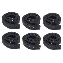 6 Pièces 18mm x 37mm Noir Cable Semi-Ferme Semi-Ferme Drag 1M 39,4 Pouce