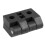3Pcs 63mm x 50mm Cabinet Plastic Hinge Door Hinges Hinge Black 3