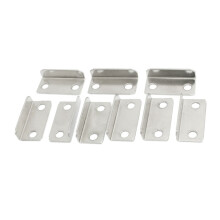 20 Pieces Plaque de Verrouillage de Tiroir En Metal pour Le Bureau Ou la Maison - Argent