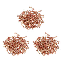 300 Pcs 5/64Inch x 25/64Inch Round Copper Solid Rivets Fasteners