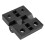3Pcs 63mm x 50mm Cabinet Plastic Hinge Door Hinges Hinge Black 5