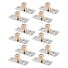 12mm Diameter Wooden Sliding Door Guide Metal Locator Stopper 12Pcs