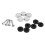 80 Pcs 14mm Dia Stainless Steel Decorative Mirror Screw Cap Nails 7