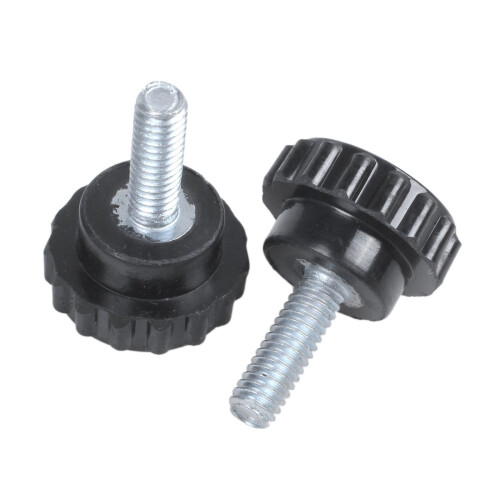18 Pcs M4X10 Threaded Knurled Thumbscrew Grip Knobs Thumb Screw 2