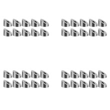 T316 Stainless Steel 1/4 Inch 30 Degree Angle Beveled Washer for 1/8 Inch to 3/16 Inch Deck Cable Railing Kit(40 Pcs)
