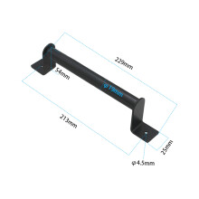 4Pcs Black Carbon Steel Sliding Barn Door Pull Handle for Sliding Barn Door Garden Gates Garages Hardware Kit