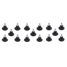 15Pcs Bell Glides Replacement Office Chair Wheels Stopper Office Chair Swivel Caster Wheels, 2 Inch Stool Bell Glides