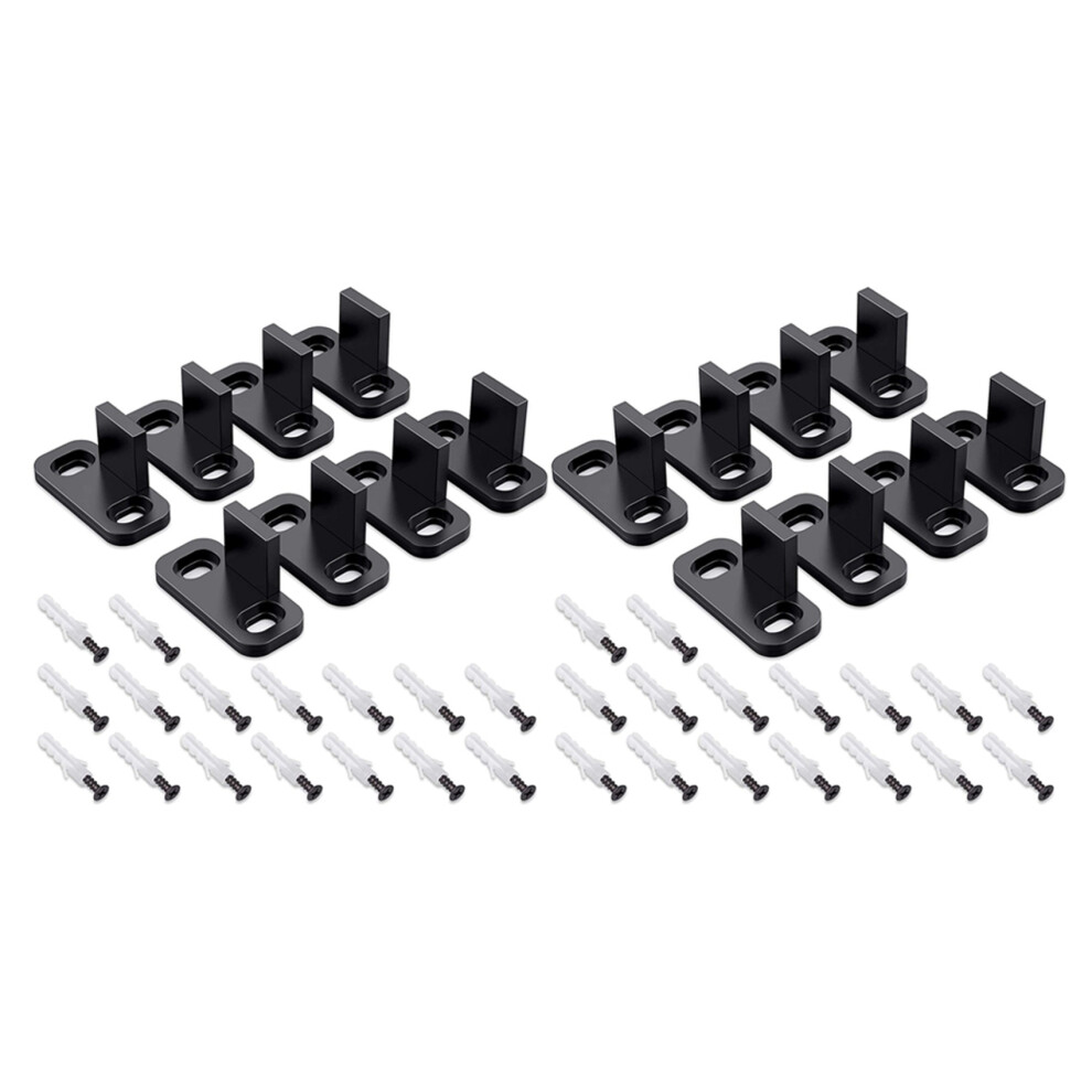 16X Sliding Barn Door Floor Guides Closet Door Guides Hardware Plastic Simple Floor Wall Mounted Bottom Track Guide 6031805699247