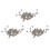 150Pcs M2 Zinc Plated Self-Locking Nylon Insert Hex Lock Nuts 1