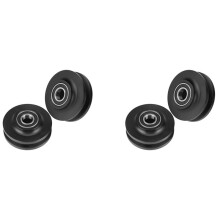 4 Szt. KołO Drzwi Przesuwnych Heavy Duty Szafka KołO Pasowe Rolka Cicha Tor Drzwi Przesuwnych Idealny dla DIY Drzwi do StodołY