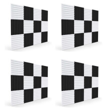 48 Pcs Acoustic Foam Board,Sound Insulation Sound Wedges Sound Insulation Pad,for Studio Ceiling Game Room,2.5X30X30cm