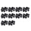 100 Pcs 21 x 12 mm Conical Recessed Foot Feet Rubber Buffer Material: Rubber 1