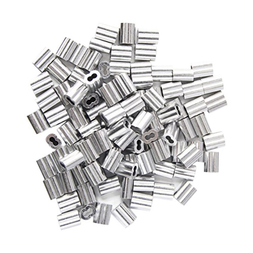 240X Aluminum Crimping Loop Sleeve for 2mm Diameter Wire Rope and Cable 2