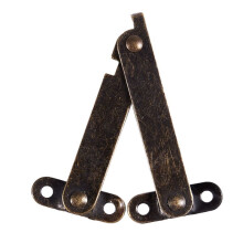 Furniture Box Rotatable Folding Lid Support Hinge Bronze Tone 20Pcs