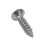 200X Stainless Steel Flat  Phillips Self-Tapping Screw 12X3mm Silver 6