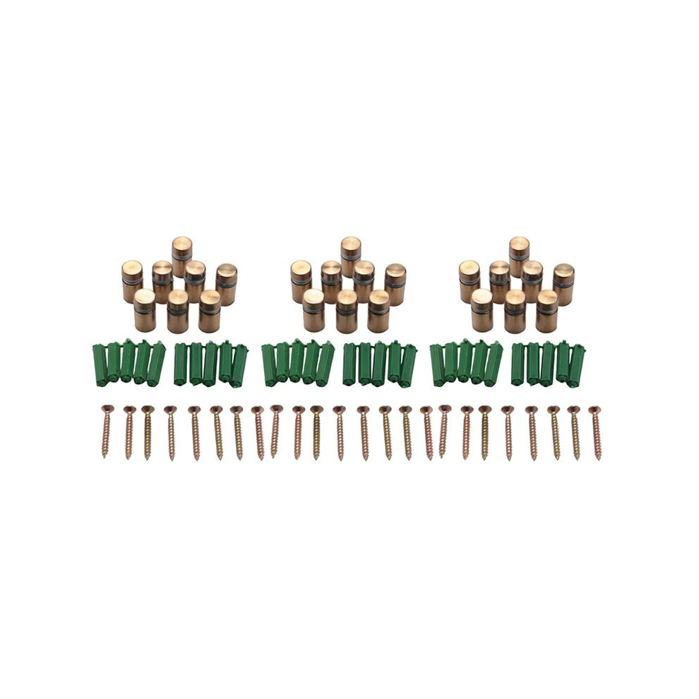 24 Sets Standoff Screws Advertising Nail Standoff Wall Mounting Hardware For Hanging Acrylic Picture Frame (12 X 20Mm) 4714057208147
