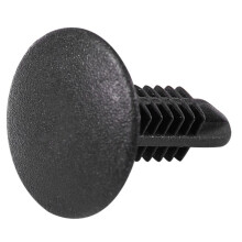 5 x 5 mm Trou Dia Noir En Plastique Rivets Fixation Pousser Clips 288 Pcs