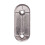 8X Oval Wardrobe Hanging Rail Rod End Bracket Support Silver Tone Pair 7