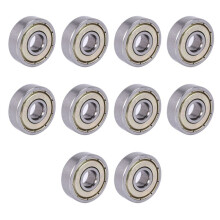 10X 626Z Cuscinetti A Sfere A Doppia Tenuta 6X19X6mm Acciaio Al Carbonio Argento