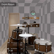 72 Packungen 1 Zoll x 12 Zoll x 12 Zoll Schall Dichte Schaum Stoff Platten Schall Absorbierende Isolierung Für Aufnahme Studio, Spielzimmer