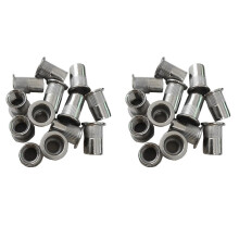 60Pcs M8 Rivet Nuts Stainless Steel Threaded Rivet Insert Nuts M8-1.25mm