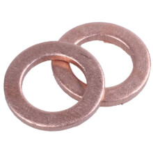 150 Pcs Copper Crush Washer Flat Seal Ring Fitting 6mm x 10mm x 1mm