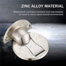 2X Fermaporta Magnetico per Montaggio Un Pavimento - Fermaporta Magnetico Invisibile, Fermaporta Magnetico Fermaporta Un Muro Hold Open (Argento)