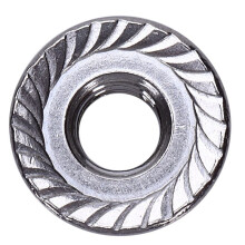 200 Pcs 304 Stainless Steel Serrated Flange Metric Hex Lock Nuts M6