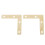 80 Pcs 51mm Flat Corner Right 90º Angle Bracket Repair Plate Fixing Brace 3