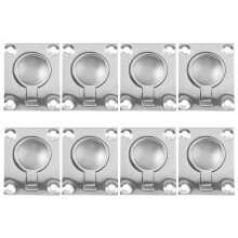 8 Pcs 48 x 38mm Boat Locker Hatch Cabinet Flush Mount Pull Handle Marine Surfing Hardware 316 Stainless Steel