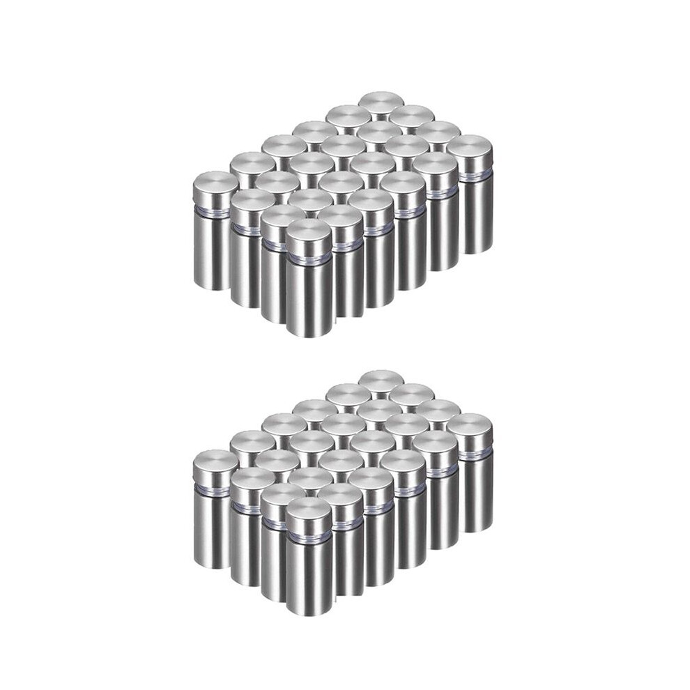 48 Packs Advertising Screws Standoff Mounts Glass Acrylic Nail Mounts Screws For Displaying Acrylic Board And Signage 6033692524992
