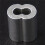 300Pcs Aluminum Crimping Loop Sleeve for 3mm Diameter Wire Rope and Cable 5