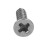200X Stainless Steel Flat  Phillips Self-Tapping Screw 12X3mm Silver 8