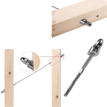 T316 Stainless Steel 1/4 Inch 30 Degree Angle Beveled Washer for 1/8 Inch to 3/16 Inch Deck Cable Railing Kit(40 Pcs)