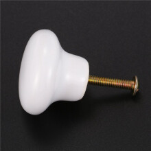 20Pcs Ceramic Door Round Handles Kitchen Cabinet Cupboard Wardrobe Pull Knobs White S