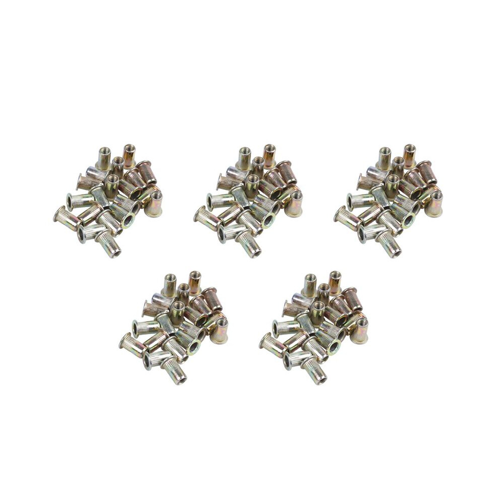 100Pcs Flat Metric Steel M5 Blind Insert Rivet Nut 6032797447298