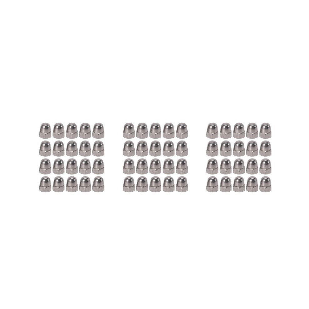 M6 Thread Dia Dome 304 Stainless Steel Cap Acorn Hex Nuts 60Pcs 4712540109834