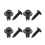 200Pcs 6mm Plastic Push Type Rivet Bumper Pin Clips 1
