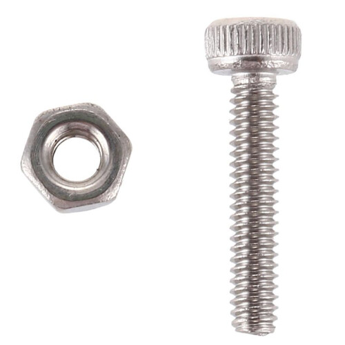 200Set M2X10mm Hex Socket  Knurled Cap Screws Bolts Nut 1
