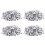 M5 Aluminium Threaded Rivnuts Flat  Rivet Nuts Nutserts 400Pcs 1