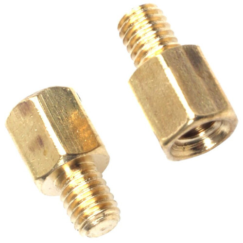 80 Pcs PC PCB Mainboard Spacer Hexagonal Brass M3 x 5 + 4 mm 1