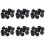 60 Pcs 21 x 12 mm Conical Recessed Foot Feet Rubber Buffer Material: Rubber 1