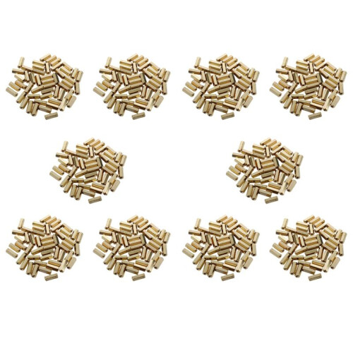 12mm Long Metal Hexagonal M3 Female Thread PCB Standoff Spacers 500 Pcs