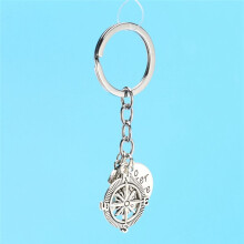 BBF Best Friends Keychains Friendship Love Gift Keyrings for Women (4Pcs)